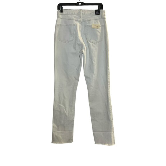 Current/Elliott Relaxed Boyfriend Jeans 27 Light Wash Cuffed Cotton Blend NWT - Picture 6 of 7